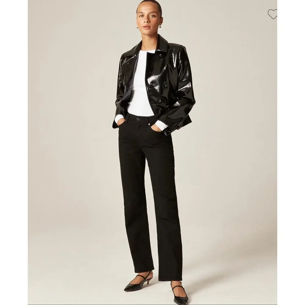 J. Crew Nipped straight jean in  Black NWT size 28